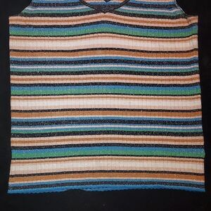 Nine West Multicolor Striped Top